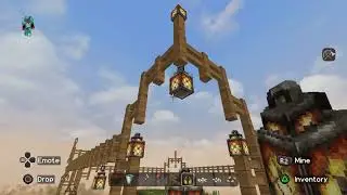 Minecraft Aesthetic farm decorative design (making a unique greenhouse)
