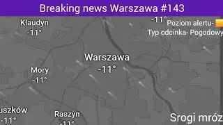 Srogi mr&oacute;z. Breaking news Warszawa #143