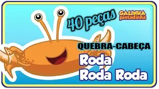 Montando o Quebra-Cabeça da Galinha Pintadinha l Roda roda roda l 40 peças