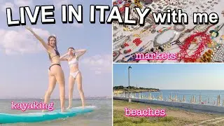 LIVING IN ITALY 2023 VLOG I beach, kayaking, thrifting, and more