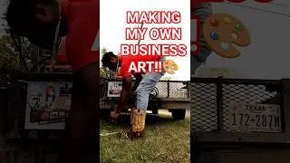 I make my own art for the business‼️💦#marketing #selfemployed #powerwashingreels #business