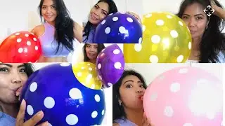 Blowing balloons 🎈 blow to pop Having fun with balloons #ASMR