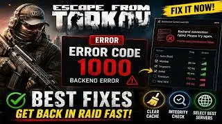 How to Fix Error 1000 in Escape From Tarkov Backend Error Fix