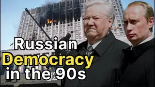 What is wrong with Russian democracy in 1990?