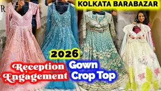 Barabazar Gown Market 2026 | Fish Cut Gown Crop Top Barabazar Kolkata | Omior Barabazar Crop Top