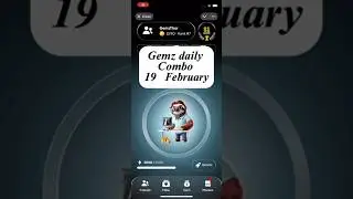 Gemz daily combo today 19 February | gemz daily combo card | today Combo gemz coin #shortvideo