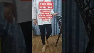 Foot drop best 2 exercises #foot exercises #quick exercises for foot drop