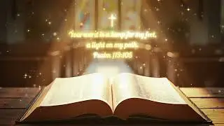 7-Min Christian Meditation Video | Psalm 119:105 | Prayer & Worship Loop | 4K