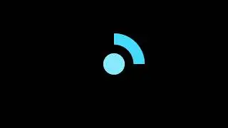 WiFi Signal Loop Animation  Blue Broadcast Icon  Transparent Background  4K
