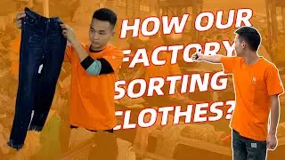 How the Second Hand Clothing Factory Sorts Clothes | sorting line