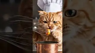 Chef Cat: The Master of the Kitchen 🐟✨ 👉 SUBSCRIBE  #cats #chefcat