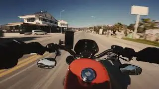 Winter Sunday Ride Harley Davidson XL883R Vance & Hines exhaust ( Big Shots )