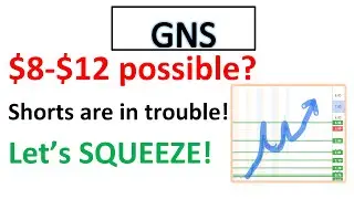 #GNS 🔥 $8-$12 possible? Shorts will be burnt! It can SQUEEZE more. See the video to catch dip $GNS