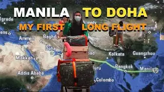TRAVEL VLOG: MANILA TO DOHA QATAR | FIRST LONG FLIGHT | LAY OVER BEFORE FRANKFURT GERMANY