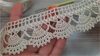 Rich Emerald Green Leaf Lace Edge Crochet | Beginner&rsquo;s Nature Tutorial 2025