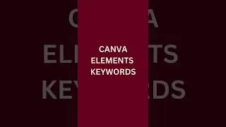 canva elements keywords