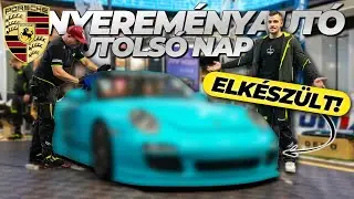 PORSCHE ÉPÍTÉS CÉLEGYENESBEN - Sikerült befejezni?🫣 ETELE PLAZA utolsó nap