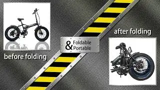 Ecotric 36V Fat Tire Folding Electric Bike | Features & Specs
