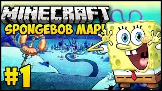 Minecraft Maps: SPONGEBOB ADVENTURE MAP! - Episode 1 (Minecraft Bikini Bottom Map Let's Play)