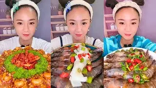 Satisfying Eating Sounds with Colorful ASMR Crunchy Mukbang Compilation #129