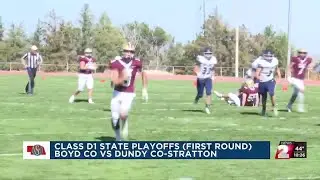 Class D1 State First Rd: Dundy County-Stratton vs Boyd County FB Highlights