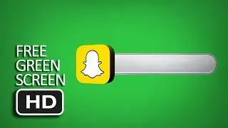 Free Green Screen - Snapchat Logo + Bar Template