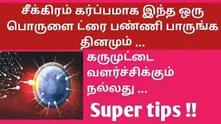 Effective tips for conceive fast naturally in tamil | special tips for Egg growth and egg quality