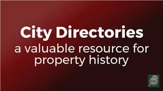 HIG City Directory Pages & Abstracts