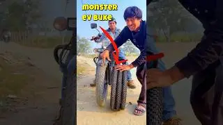 We Made MONSTER EV Bike Using Cycle | 6 Tyre Electric Bike Build | Powerful DIY EV