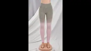 Autumn new seven colors gradient color stretch high waist yoga fitness leggings Wholesale HA000106