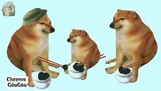 đến giờ ăn cơm rồi gọi ba xuống ăn cơm #cheems #memes
