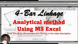 Machine Elements: Four-Bar Linkage Part 2 | Analytical method (Problem 1-1)