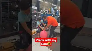 fun time with my little boy...😁😁😁 #prank #funtime #kidsprank #babyfun #baby #kids