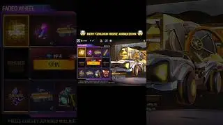 New Golden Heist Arrival Animation SpinNew Faded Wheel |Free Fire New Event Today FF New Event Today