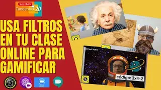 Usa filtros en tu clase online para #gamificar  #SnapCam #Prezivideo #Zoom
