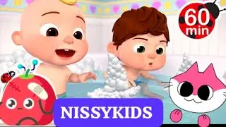 Wash Wash Wash! Baby Bath Song | Nursery Rhymes | Nissy Kids