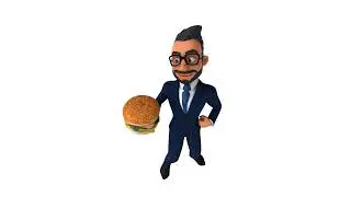 Man, fast food, business free stock video  Free for use & download