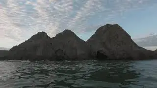 Views from the Water at Three Cliffs Bay on Gower