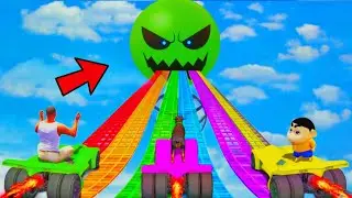 THIS IMPOSSIBLE RAMP WAS COMPLETED BY MICHAEL | GTA V GAME 
