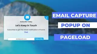 Email Capture Popup on Page load  with Blur Background using HTML ,CSS & JS | Email Subscription Box