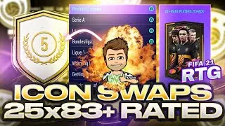 83+ x25 PLAYER PACK - ICON SWAPS | FIFA21