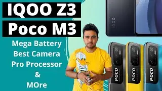 Poco M3 and IQOO Z3 Honest review and Specification | Mega battery , Pro processor | Travie tech