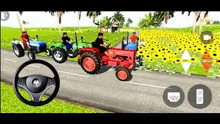 Indian Tractor 3D Driving | Realistic heavy driving  tractor| Gameplay Tractor video #Gamekagatech