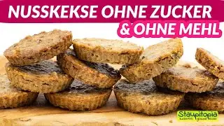 Gesunde, vegane Nusskekse ohne Mehl und Zucker I Einfache Low Carb Energiekekse