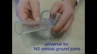 Clipox &reg; ground glass joint clip - simplify your glass-work...