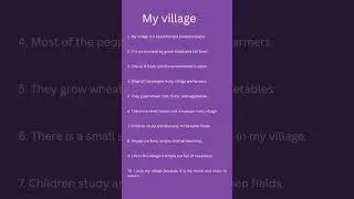 My village short and easy essay #shorts #viral #viralvideo
