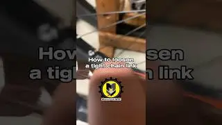 How to loosen a tight chain link.