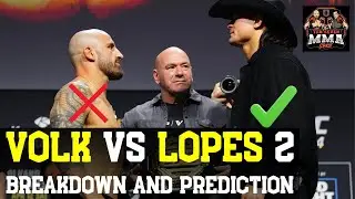 🔥 Volk vs Diego Lopes 2: The Adjustments That Flip UFC 325
