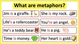 What are metaphors? 🤔 | Metaphors in English | Learn with examples