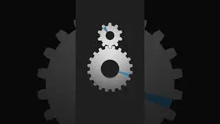 Deceleration Gear: One rotation to half rotation